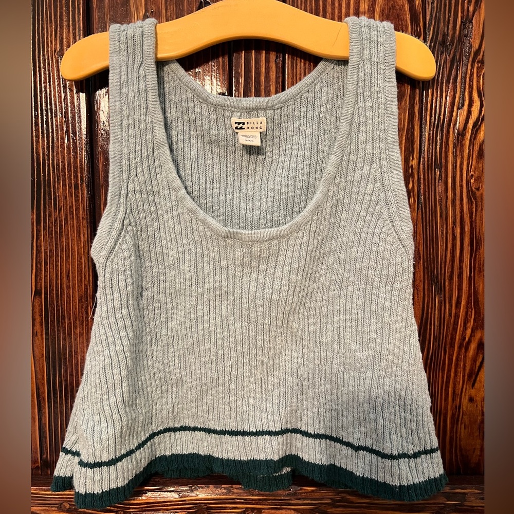 Billabong green Ribbed Tank Top